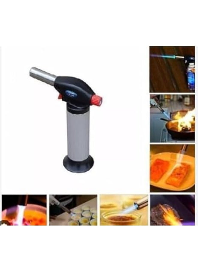 ولاعة شعلة غاز محمولة قوية قابلة لإعادة التعبئة – شعلة غاز متعددة الاستخدامات للطهي في الهواء الطلق وإشعال الفحم – تصميم عملي وآمن وسهل الاستخدام مناسب لرحلات التخييم - Image 3